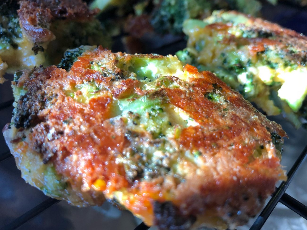 Broccoli, Bacon, and Cheddar fritters